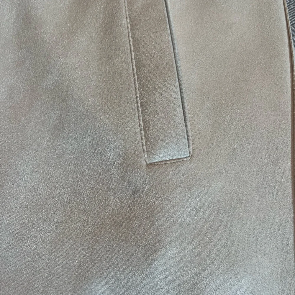 Zara Faux Suede Hooded and Belted Jacket